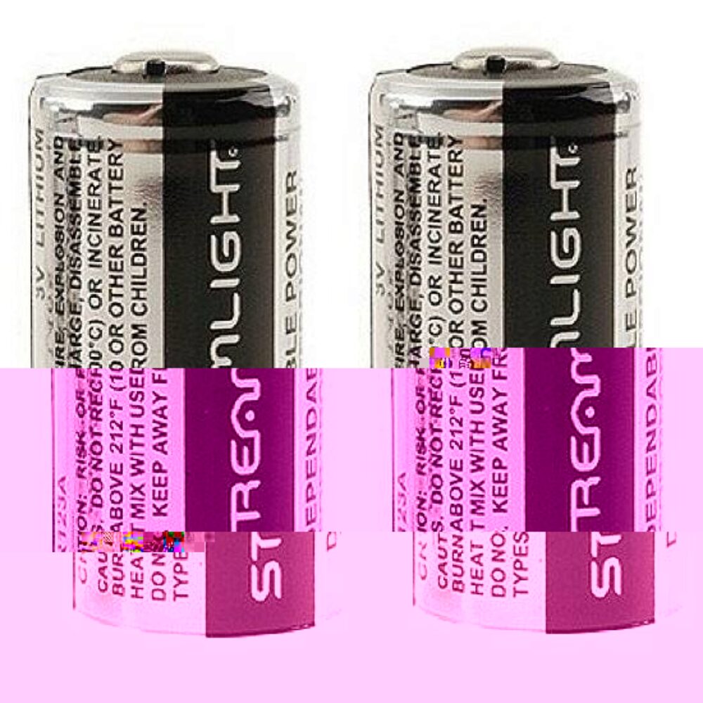 CR123A LITHIUM BATTERIES 2PK