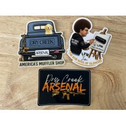 Dry Creek Arsenal 3 Pack Exclusive Sticker Pack