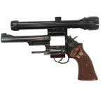 Smith & Wesson Model 19-4 .357 Magnum with 6" Barrel, Bushnell Magnum Phantom Scope Original Sights and Screws Original Papers/Toolkit with Target Stock