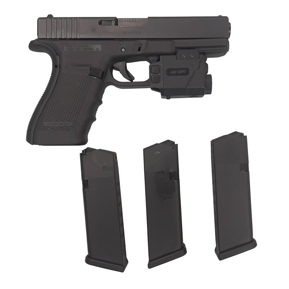 Glock 20 Gen 4 10MM, 3 - 15 rd Magazines, 4.61" Barrel, Fixed Sites