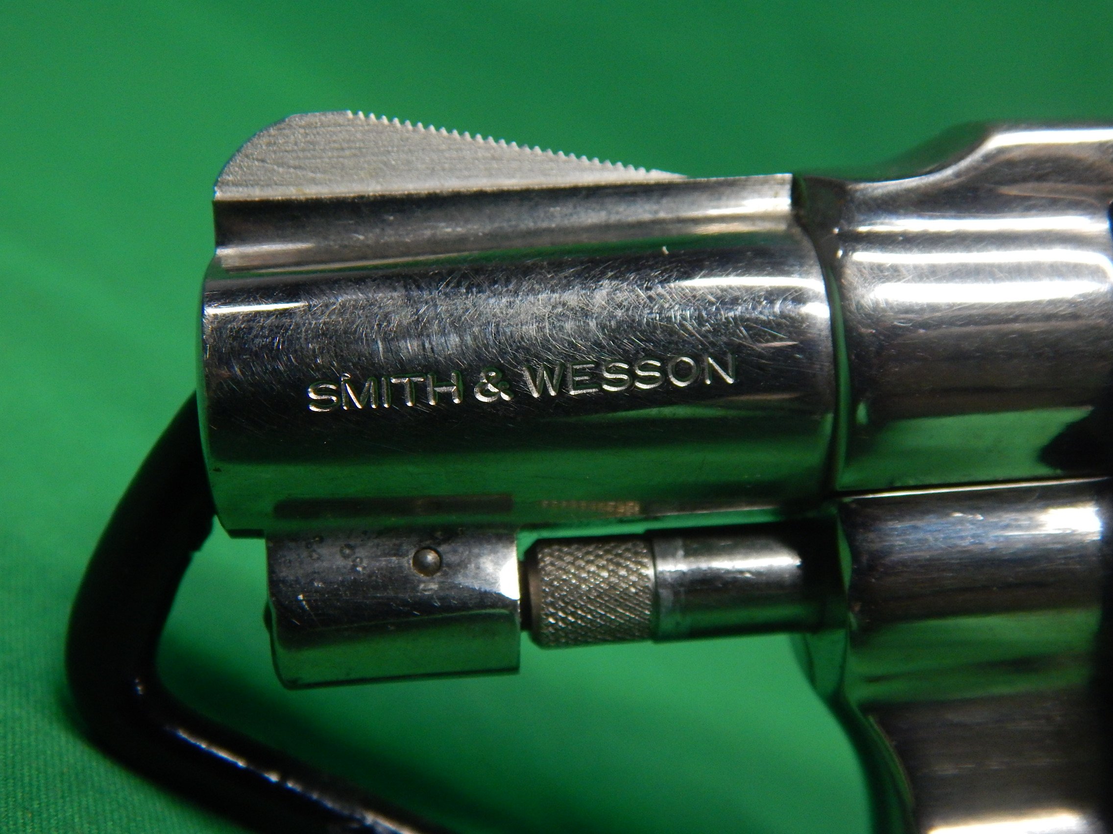 USED RARE SMITH & WESSON 12-3 .38SPL 1.875" 6RD REVOLVER. AIR WEIGHT NICKLE-img-2