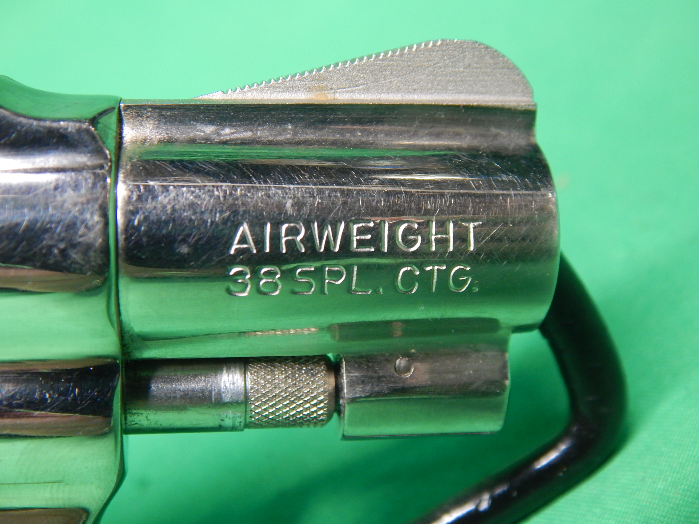 USED RARE SMITH & WESSON 12-3 .38SPL 1.875" 6RD REVOLVER. AIR WEIGHT NICKLE-img-3
