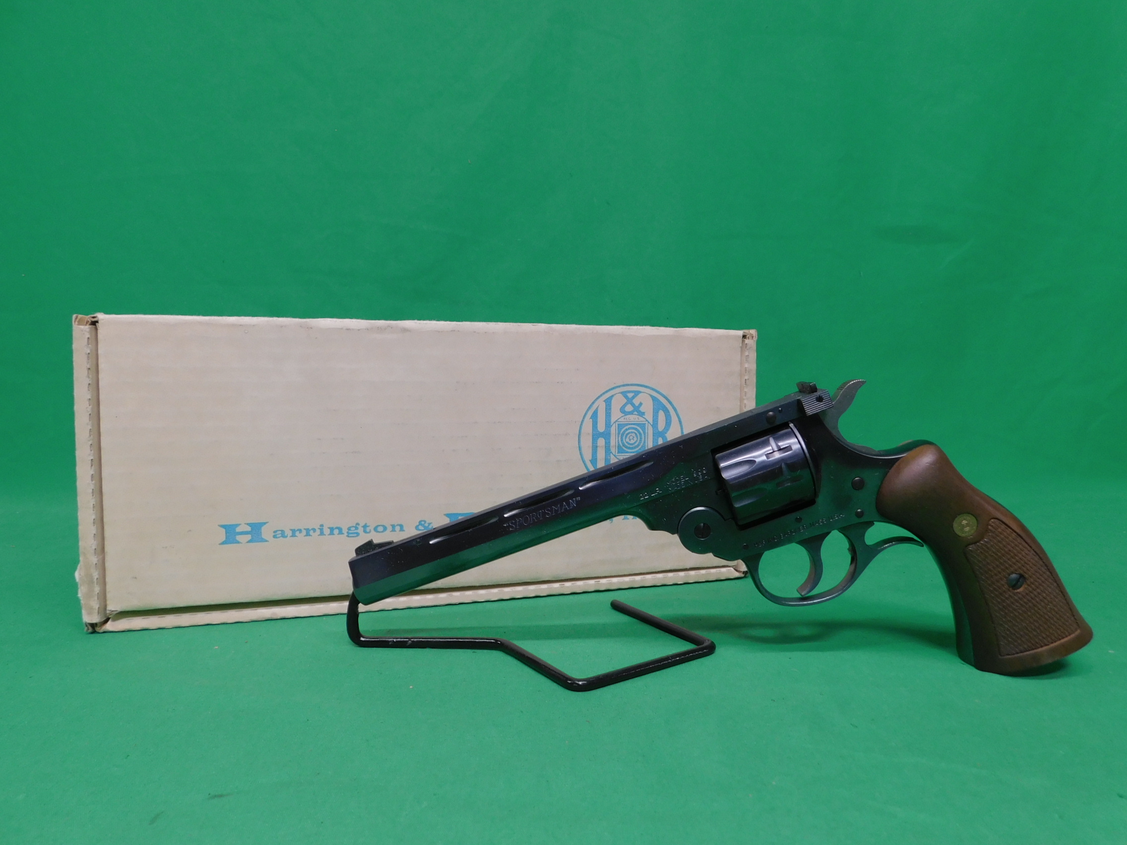 USED HARRINGTON & RICHARDSON J99902 999 SPORTSMAN 6" BLUED 9 SHOT .22LR REV-img-0