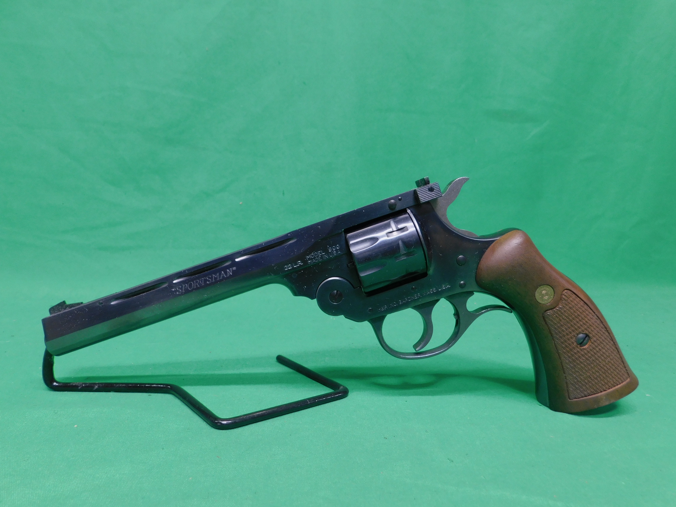 USED HARRINGTON & RICHARDSON J99902 999 SPORTSMAN 6" BLUED 9 SHOT .22LR REV-img-2