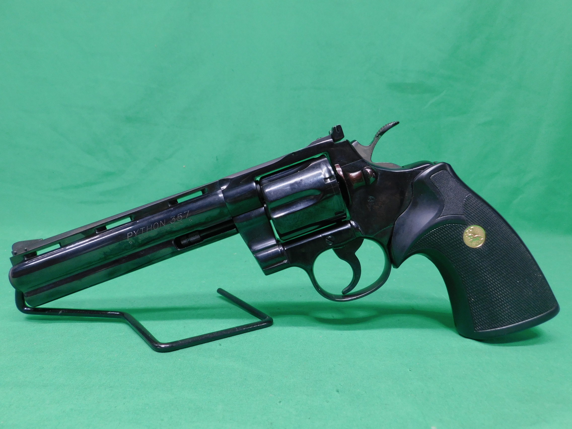 USED 1983 COLT PYTHON .357 MAG 6" BLUED REVOLVER. SENT BACK TO FACTORY FOR -img-2