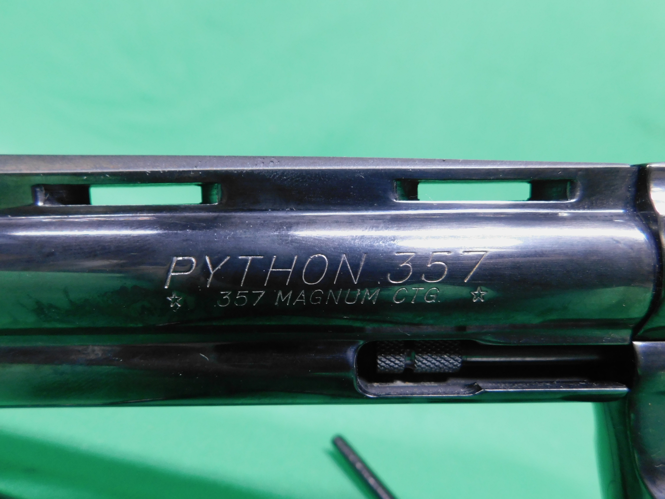 USED 1983 COLT PYTHON .357 MAG 6" BLUED REVOLVER. SENT BACK TO FACTORY FOR -img-3