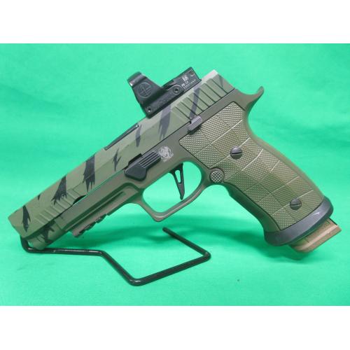 USED SIG SAUER P320 X-FIVE 9MM 5" W/ CASE, DELTA POINT PRO, & (3) 21RD MAGS