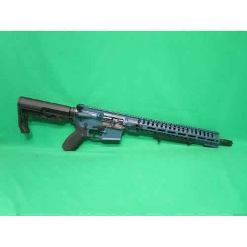 USED POF P-15 5.56MM 16" AR15. COBALT BLUE DIRECT IMPINGMENT. NO MAG OR SIGHTS. VERY CLEAN 98%