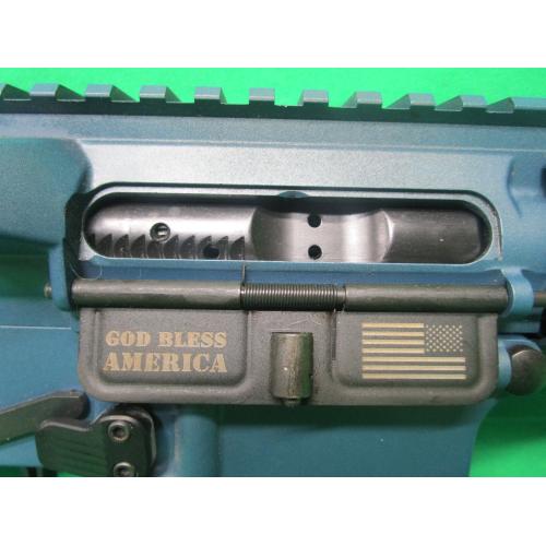 USED POF P-15 5.56MM 16" AR15. COBALT BLUE DIRECT IMPINGMENT. NO MAG OR SIGHTS. VERY CLEAN 98%