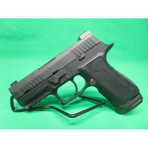 USED SIG SAUER P320 X CARRY 9MM 3.5" W/CASE, HOLSTER, (1) 17RD, & (2) 15RD MAGS