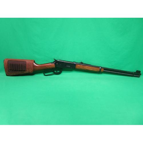 USED WINCHESTER 94AE 20" BLUED LEVER ACTION RIFLE. W/ALLEN SHELL HOLDER 98% VERY CLEAN 