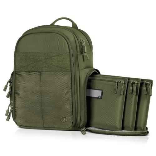 Savior Equipment BP-CPSEMA-WS-OG Pistol Backpack - SEMA Compact II - Green Savior Equipment BP-CPSEMA-WS-OG Pistol Backpack - SEMA Compact II - Green