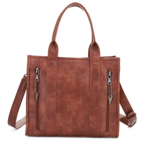 Jessie & James Kathy Concealed Carry Tote Bag Cognac