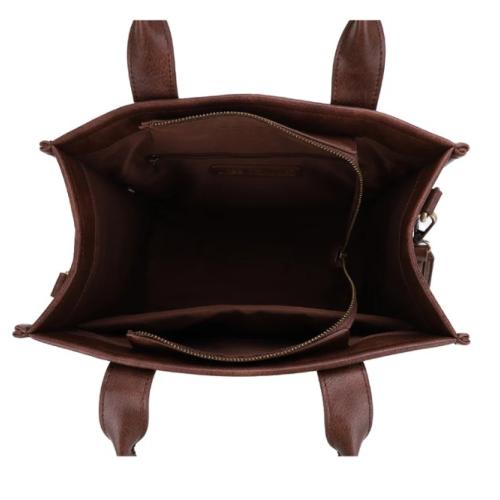 Jessie & James Kathy Concealed Carry Tote Bag Dark Brown