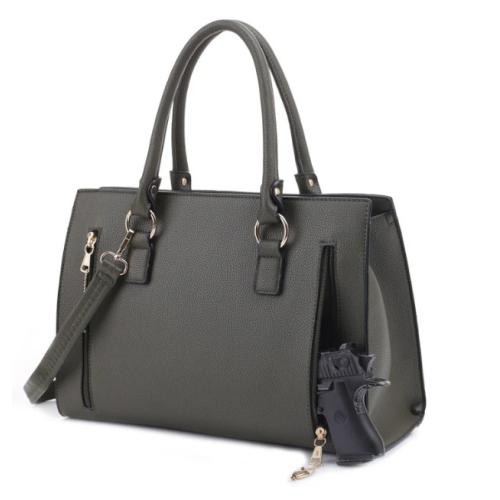 Jessie & James Dina Concealed Carry Lock and Key Satchel Dark Green