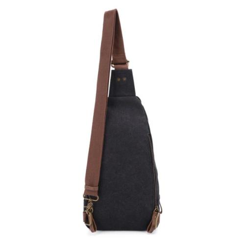 Jessie & James Glacier Unisex Canvas Sling Shoulder Concealed Backpack Black