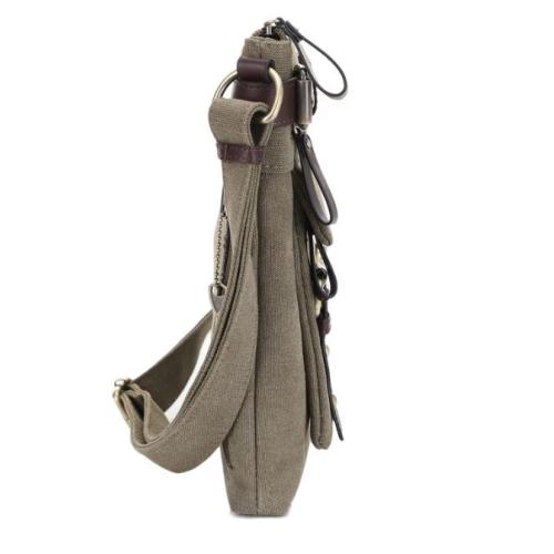 Jessie & James Bailey Concealed Carry Canvas Crossbody Olive