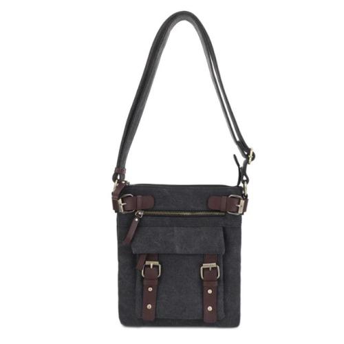 Jessie & JamesBailey Concealed Carry Canvas Crossbody Black