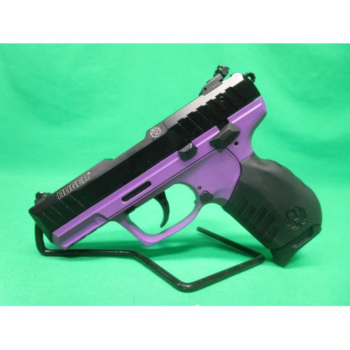USED RUGER SR22 PURPLE 22LR 3.5" W/BOX & (2) 10RD MAGS