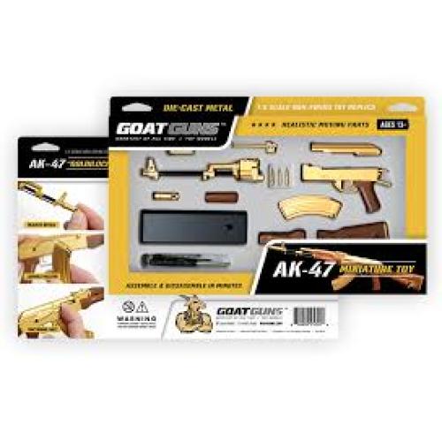 GoatGuns Gold AK47 Miniature  1/3 Scale Die Cast