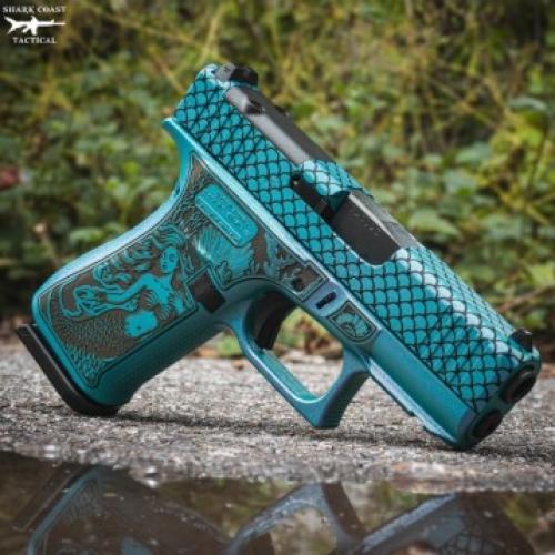 GLOCK 43X RMR CUT C4 MERMAID 9MM 3.4IN BARREL 10RD UX4350204NMER