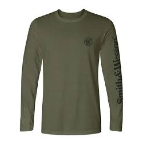 Smith & Wesson Sleeve Logo Long Sleeve T-Shirt Military Green L