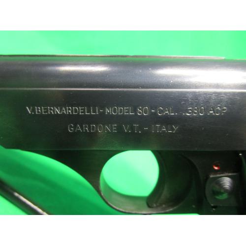 USED V. BERNADELLI MOD 80 380 ACP 3.5" W/ (1) 7RD MAG