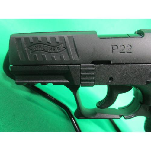 USED WALTHER P22 22LR 3.5" LNIB W/CASE (2) 10RD MAGS
