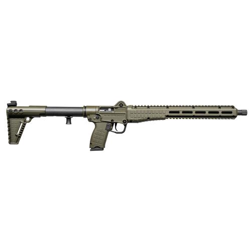 Kel-Tec Model Sub 2000, Gen 3, Semi-automatic Rifle, 10MM, 16.1 Threaded Barrel, Matte Finish, Green Furniture, 1 Magazine, 15 Rounds, For Glock 20 Magazines SUB2K10GLKGRN
