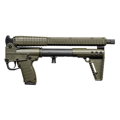 Kel-Tec Model Sub 2000, Gen 3, Semi-automatic Rifle, 10MM, 16.1 Threaded Barrel, Matte Finish, Green Furniture, 1 Magazine, 15 Rounds, For Glock 20 Magazines SUB2K10GLKGRN