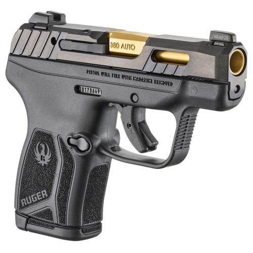 Ruger LCP Max Black / Gold .380 ACP 2.8" Barrel 10-Rounds w/ Manual Safety