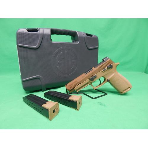 USED SIG SAUER 320F-9-M17-MS P320 M17 9MM 4.7" W/CASE & 3-MAGS (1-17RD/2-21RD). VERY CLEAN 98% (Consignment)