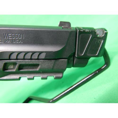 USED SMITH AND WESSON M&P M2.0 9MM PMM COMP SILENCERCO BARREL WOLFF SPRING CASE BACK GRIPS 3 MAGS