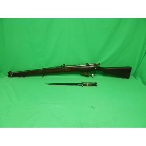 USED 1919 G.R.I. ISHAPORE ENFIELD SHTLE III* (NO1 MKIII) .303 BRIT 25" W/GRI MKII DP BAYONET. FAIR SURPLUS. GOOD BORE STRONG RIFLING. SSI IMPORT (Consignment)
