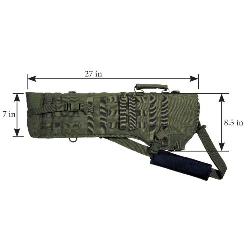Red Rock Outdoor Gear 82-026BLK MOLLE Rifle Scabbard