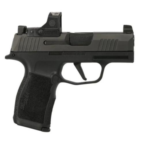 Sig Sauer 365X9BXR3PRS P365X w/Optic Micro-Compact Frame 9mm Luger 12+1 3.10" Black Steel Barrel, Black Nitron Stainless Steel Optic Ready/Serrated Sl