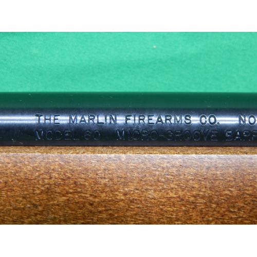 USED MARLIN 60 22LR 22" W/BOX AND TASCO SCOPE LNIB