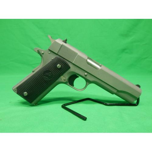 USED 1998 COLT O1091DELTA DELTA 10MM 5" 8RD 1911. SATIN STAINLESS SERIES 80 IN CASE W/1-MAG. 99%+. NOT MARKED DELTA ELITE. PONY NOT TRIANGLE GRIPS (Consignment)