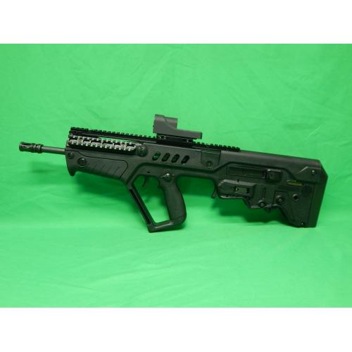 USED IWI SAR-B16L TAVOR SAR 5.56MM SEMI AUTO RIFLE. IN BOX W/1-30RD MAGPUL & TRIJICON RX01 RED DOT. EXCELLENT CONDITION. FACTORY TEST FIRED ONLY? 99% (Consignment)
