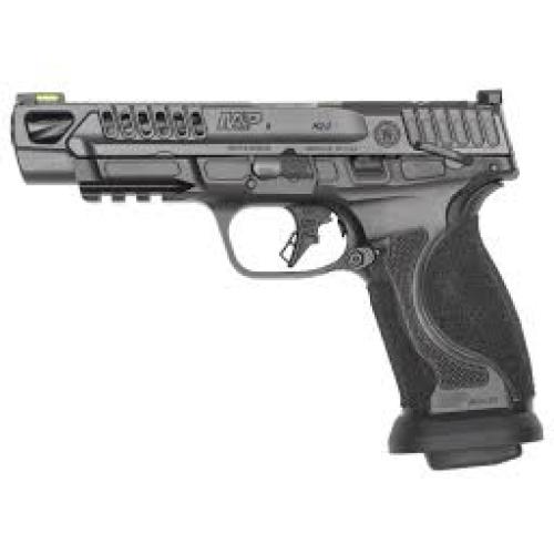 Smith & Wesson 14069 M&P M2.0 Competitor HD 9mm Luger 17+1 5" Overall Black Armornite Stainless Steel Spiral Fluted Barrel, Lightening Cut/Optic Ready