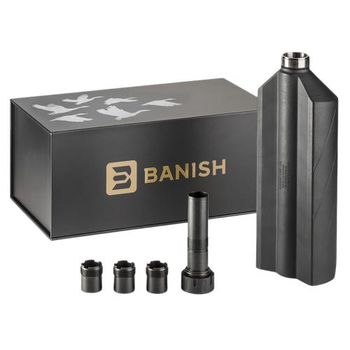 Banish(Silencer Central) 100000150064 Banish 12 12 Gauge Fits 8.55" Long Titanium Cerakote Black