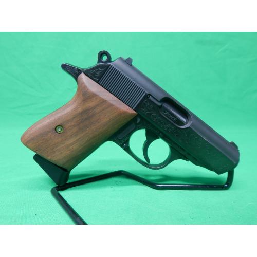 USED WALTHER VAH38075 PPK 75TH ANNIVERSARY PPK 3.25" W/ HARD CASE, DISPLAY CASE, AND (2)6RD MAGS