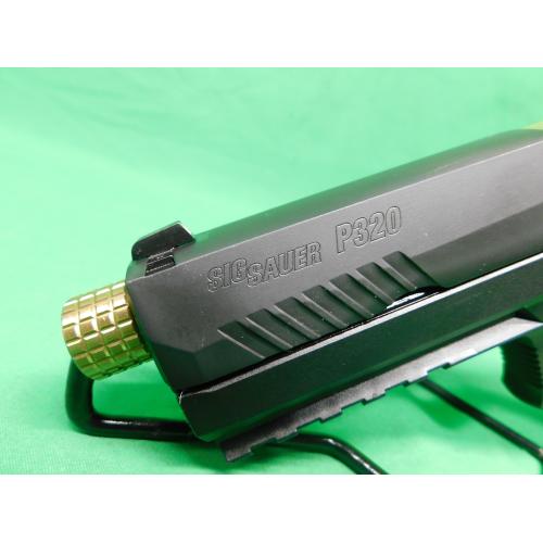 USED SIG SAUER 320F-9-BSS P320 9X19 W/ CASE, (2)17RD MAGS, AND THREADED & ORIGINAL BARREL