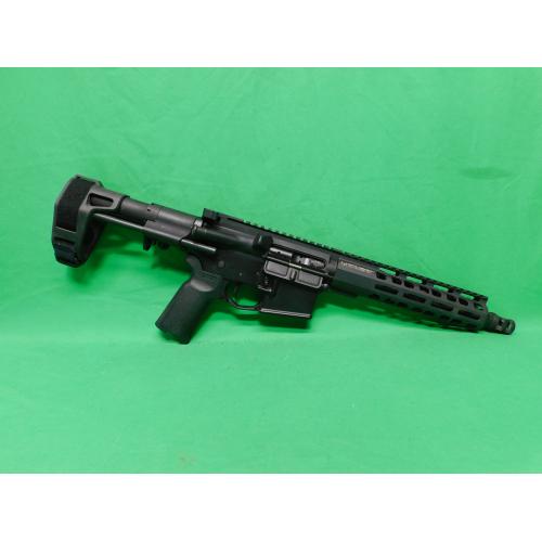 USED GRIFFIN ARMAMENT MK1 .223WYLE 9.5" AR PISTOL. PDW BRACE. NO MAG. BLACK. SUPPRESSOR BRAKE INSTALLED