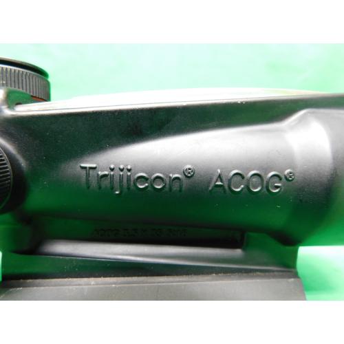 USED TRIJICON ACOG 3.5X35 RED CHEVRON W/ LA RUE TACTICAL QUICK DETACH MOUNT