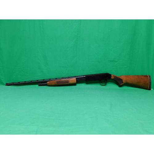 USED MOSSBERG 500E 410GA 26" PUMP SHOTGUN. BLUED/WOOD. VERY GOOD USED CONDITION 98%