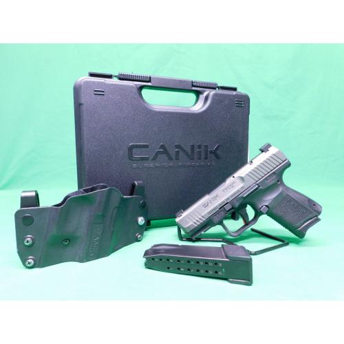 USED CANIK TP9 ELITE SC 9X19 3.5" W/CASE HOLSTER (1) 12RD (1) 15RD MAG