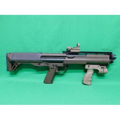 USED KEL-TEC KSG 12GA 18.5" FDE PUMP SHOTGUN. 14+1RD 2.75". WFAB FOREGRIP. GOOD USED CONDITION (Consignment)