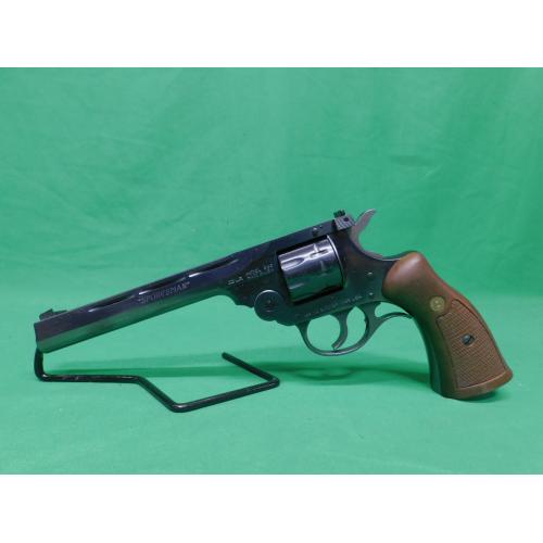 USED HARRINGTON & RICHARDSON J99902 999 SPORTSMAN 6" BLUED 9 SHOT .22LR REVOLVER. EXCELLENT IN BOX. SHOWS LIGHT HANDLING WEAR. 98%+ COLLECTOR ESTATE (Consignment)
