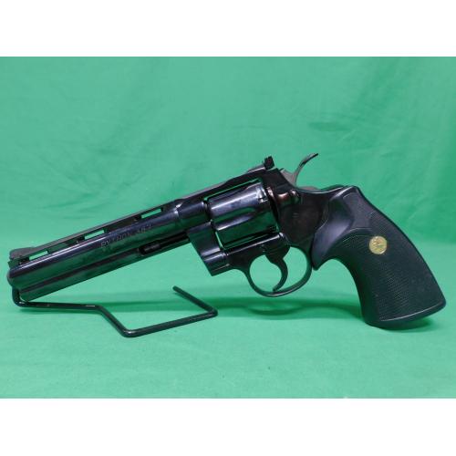 USED 1983 COLT PYTHON .357 MAG 6" BLUED REVOLVER. SENT BACK TO FACTORY FOR TIMING ADJUSTMENT AND REFINISH IN 2005. PAPERWORK INCLUDED 98%+  (Consignment)